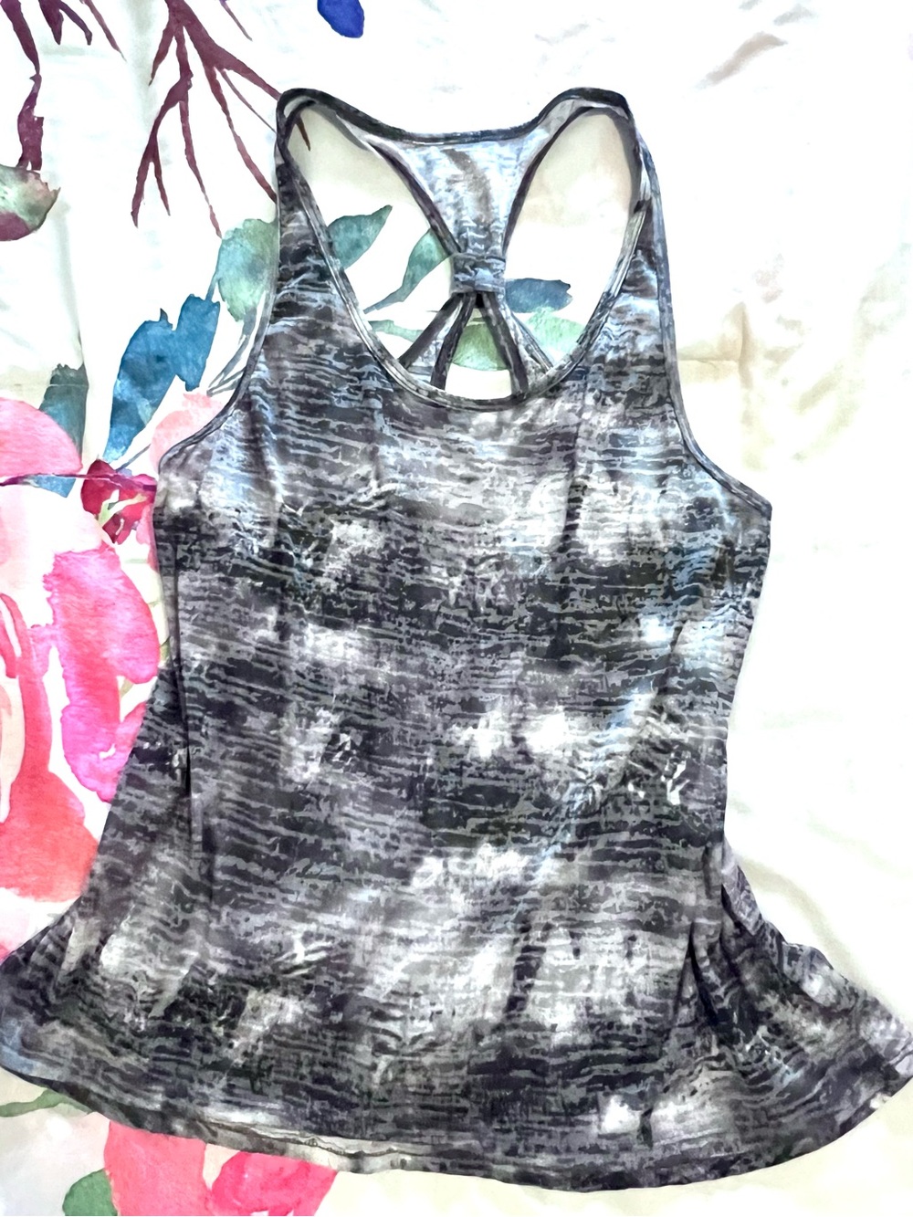 Women’s Black & Gray Performance Racerback Tank Top
